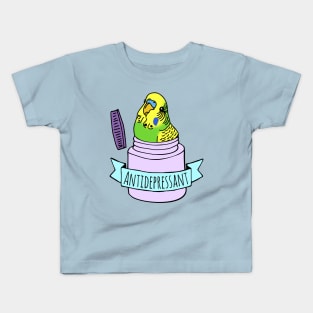 Antidepressant Green Budgie Kids T-Shirt